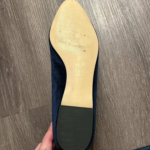 Talbots Blue Velvet Flats Work Career Office Size 10 - Picture 5 of 6